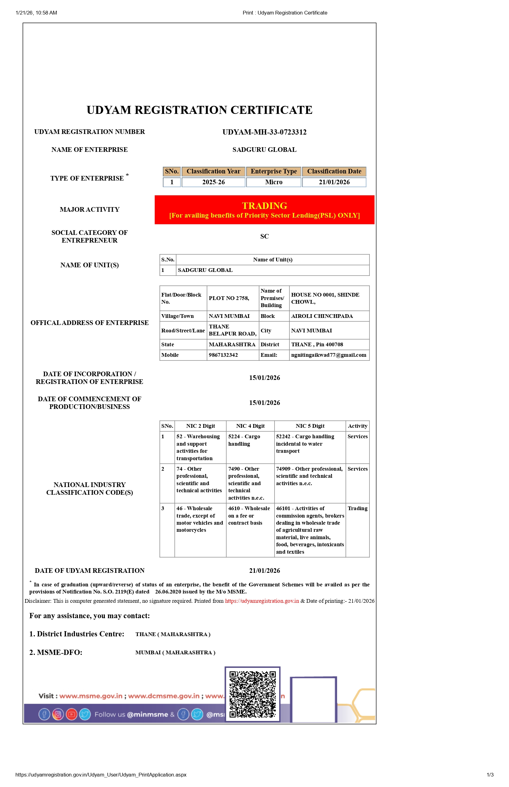 SADGURU GLOBAL_ Udyam Registration Certificate_page-0001